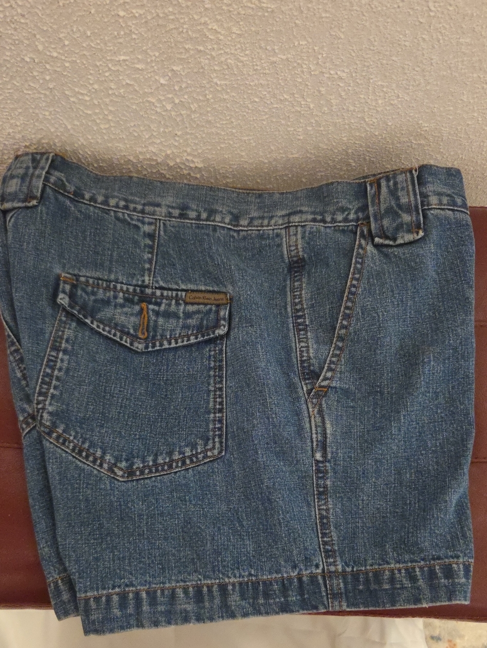 Calvin Klein Jeans Men's Distressed Blue Denim Relaxed Shorts
